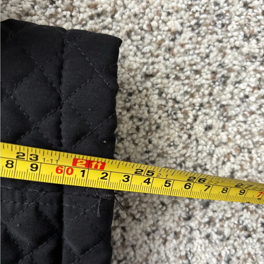 St. John’s Bay Women’s Lined Quilted Coat, Black, Size Large - Picture 7 of 9